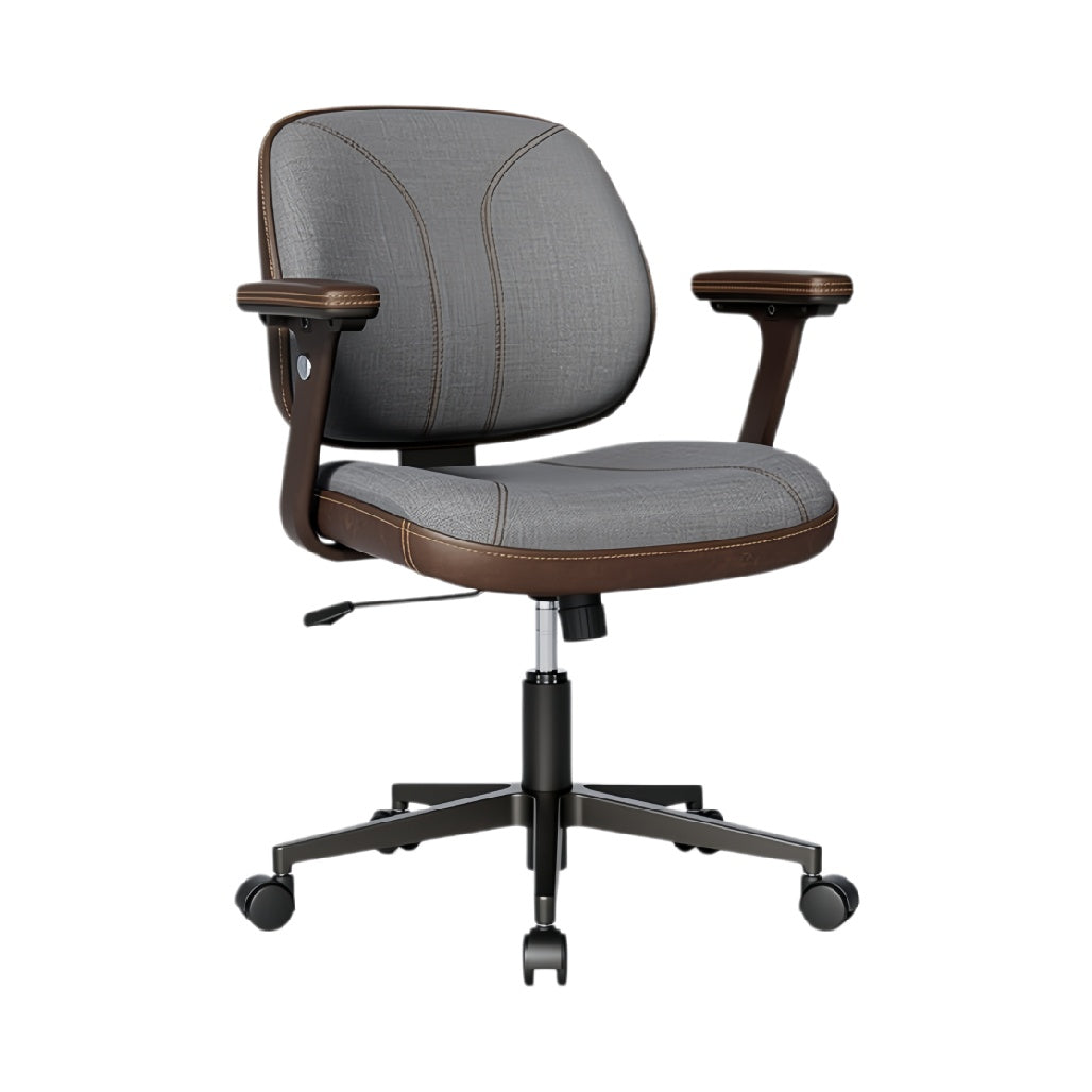 **Ergonomische bureaustoel met verstelbare armleuningen en wieltjes**