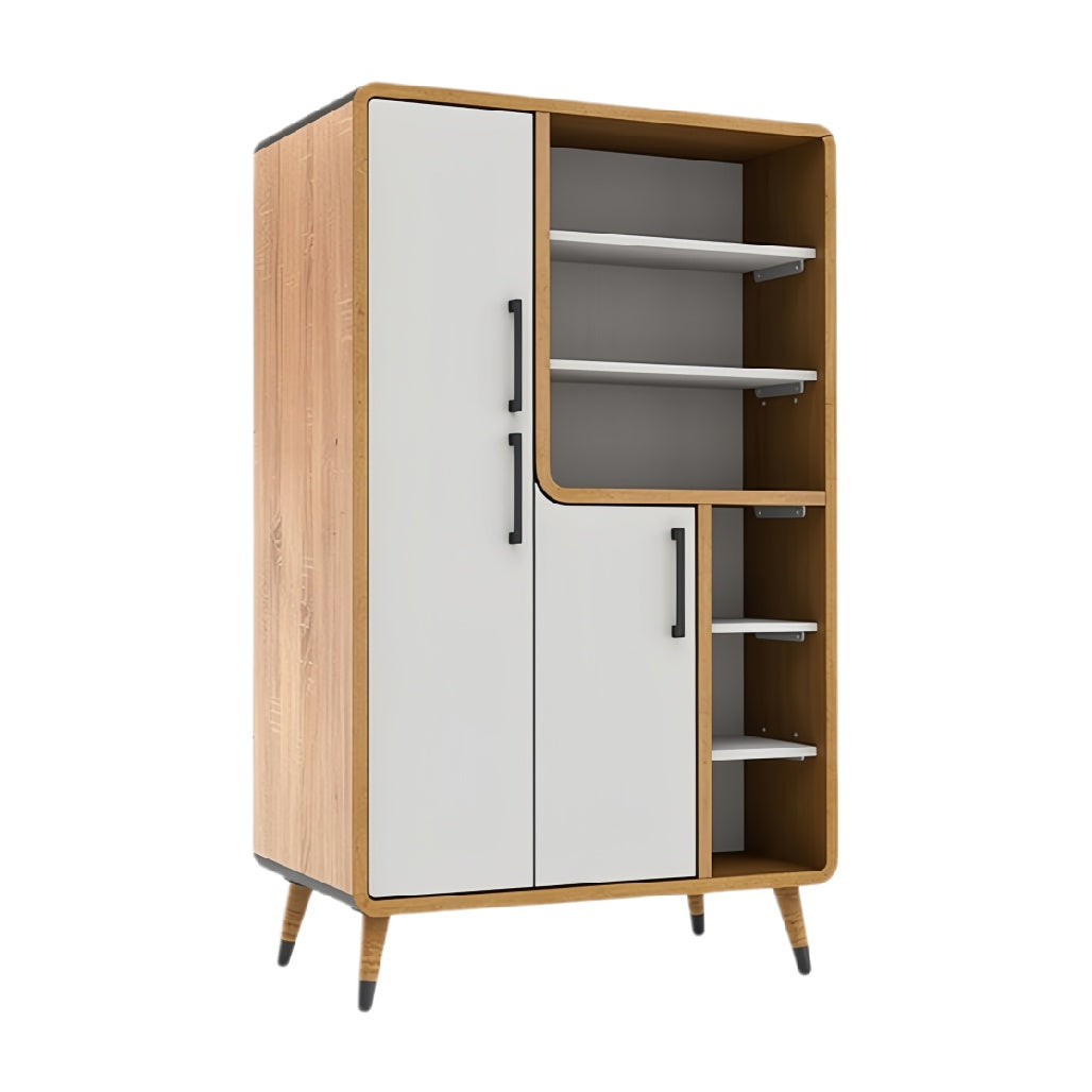 **Technische titel in het Nederlands: Moderne Opbergkast met Deuren en Open Planken**