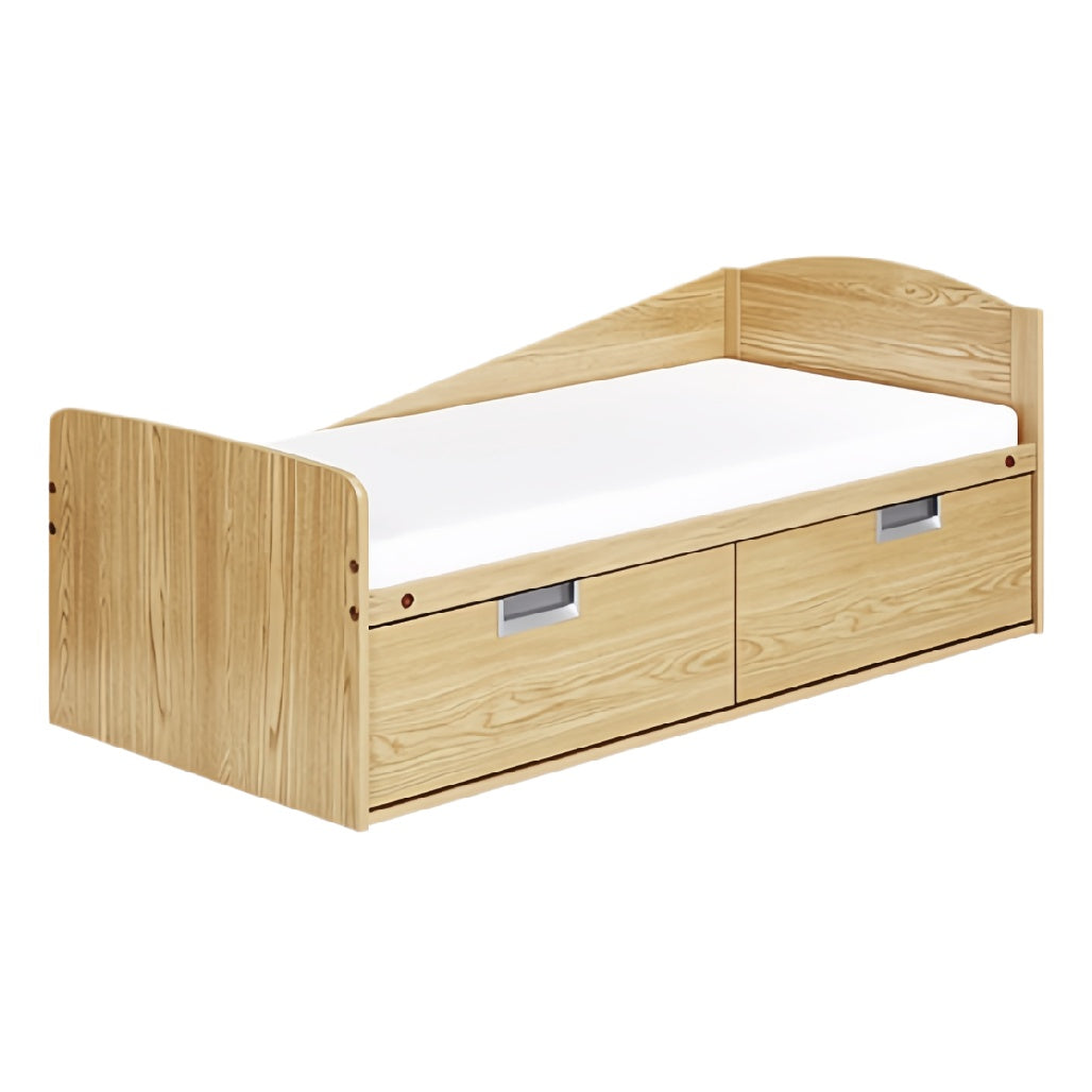 **Houten Eenpersoonsbed met Opberglades**